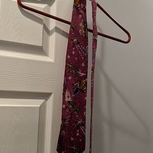 Spaceships Purple Tie